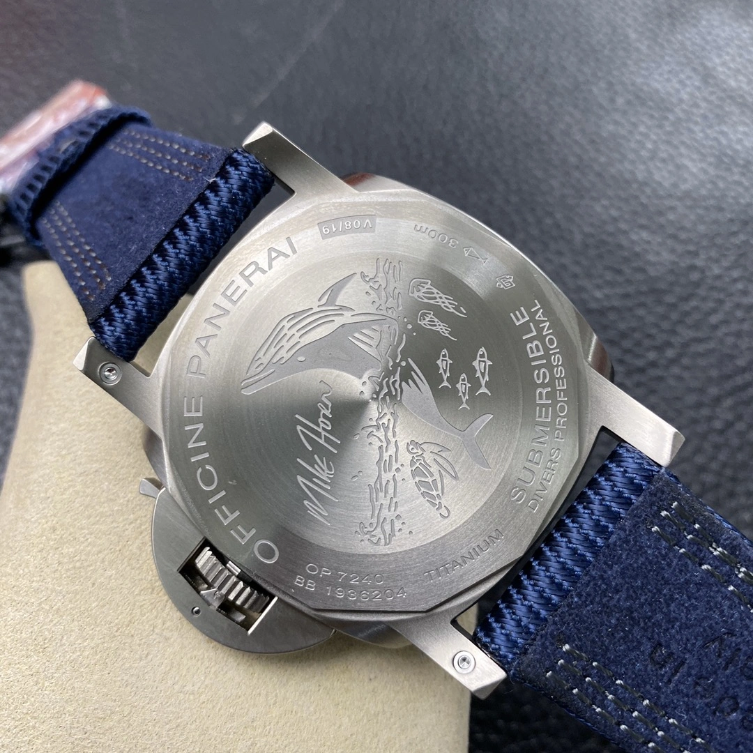 CBD Factory Panerai Submersible 47mm Black Dial Blue Luminous Dots, Indexes, and Skeletonized Hands Titanium Bezel Blue Fabric Strap(PAM00985) 1:1 Super Clone – DDP.9010 Movement TopPick 401